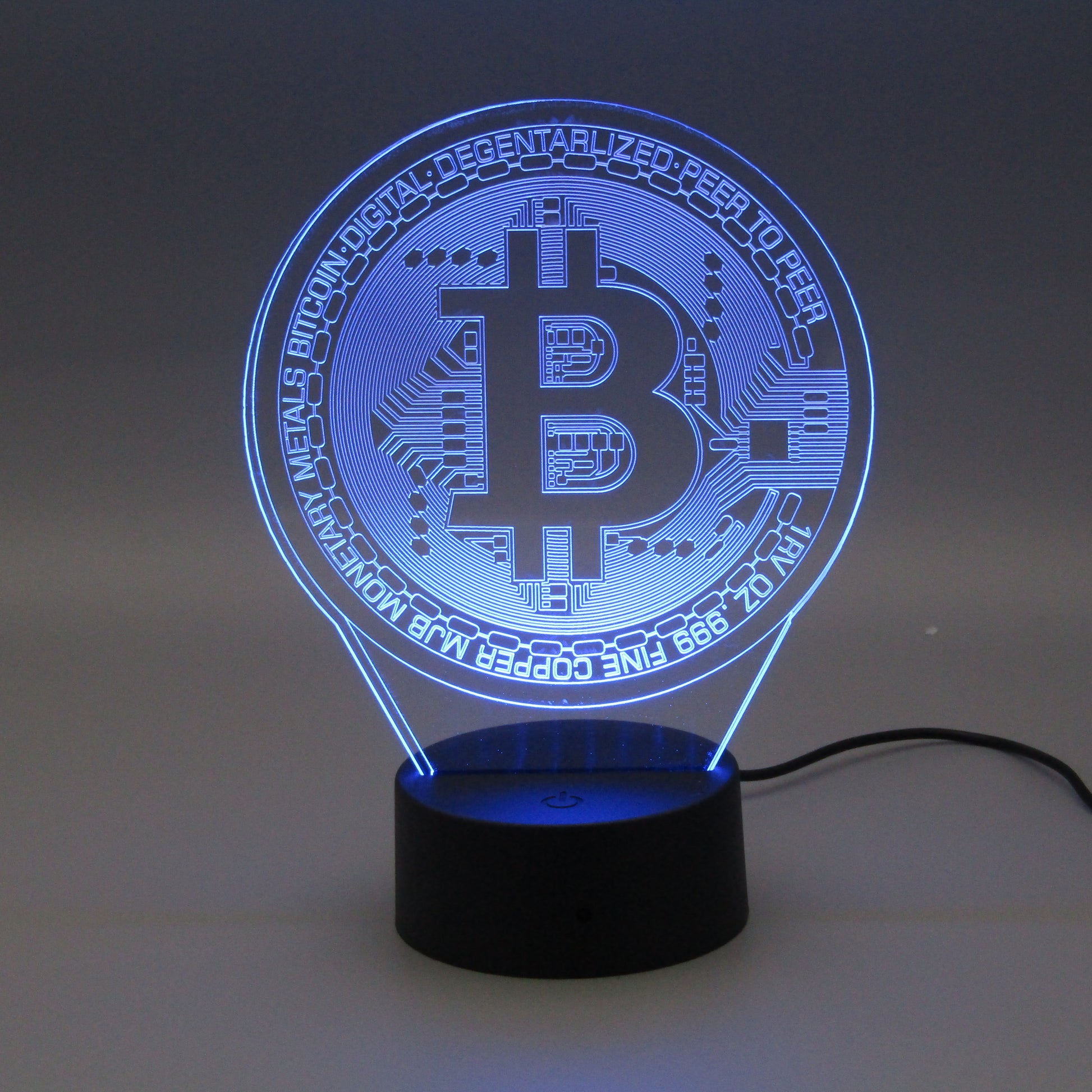 Room decor bitcoin coin Night Light 