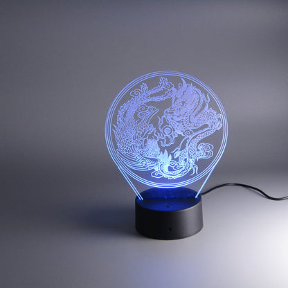 Room decor Dragon Phoenix Night Light