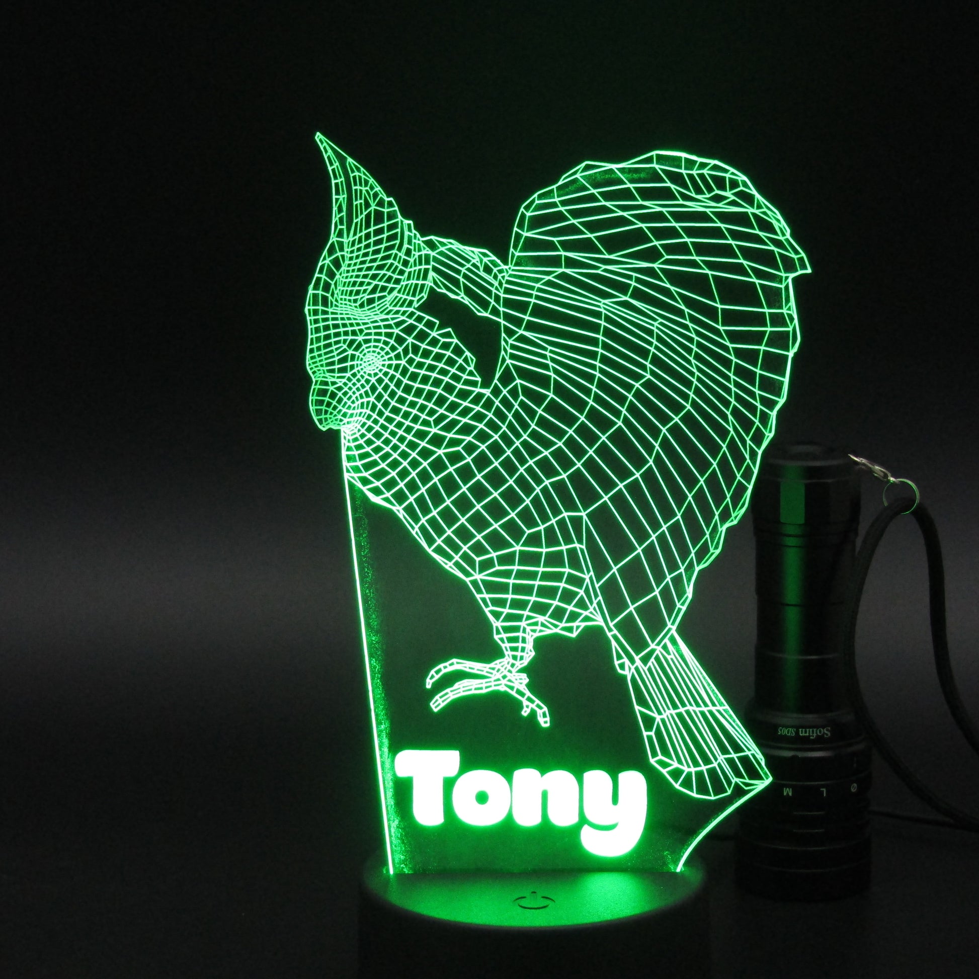 Personalized Rooster 3D night light