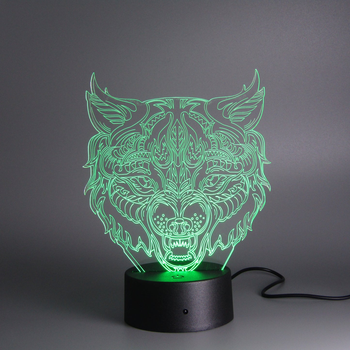 Room decor wolf head Night Light