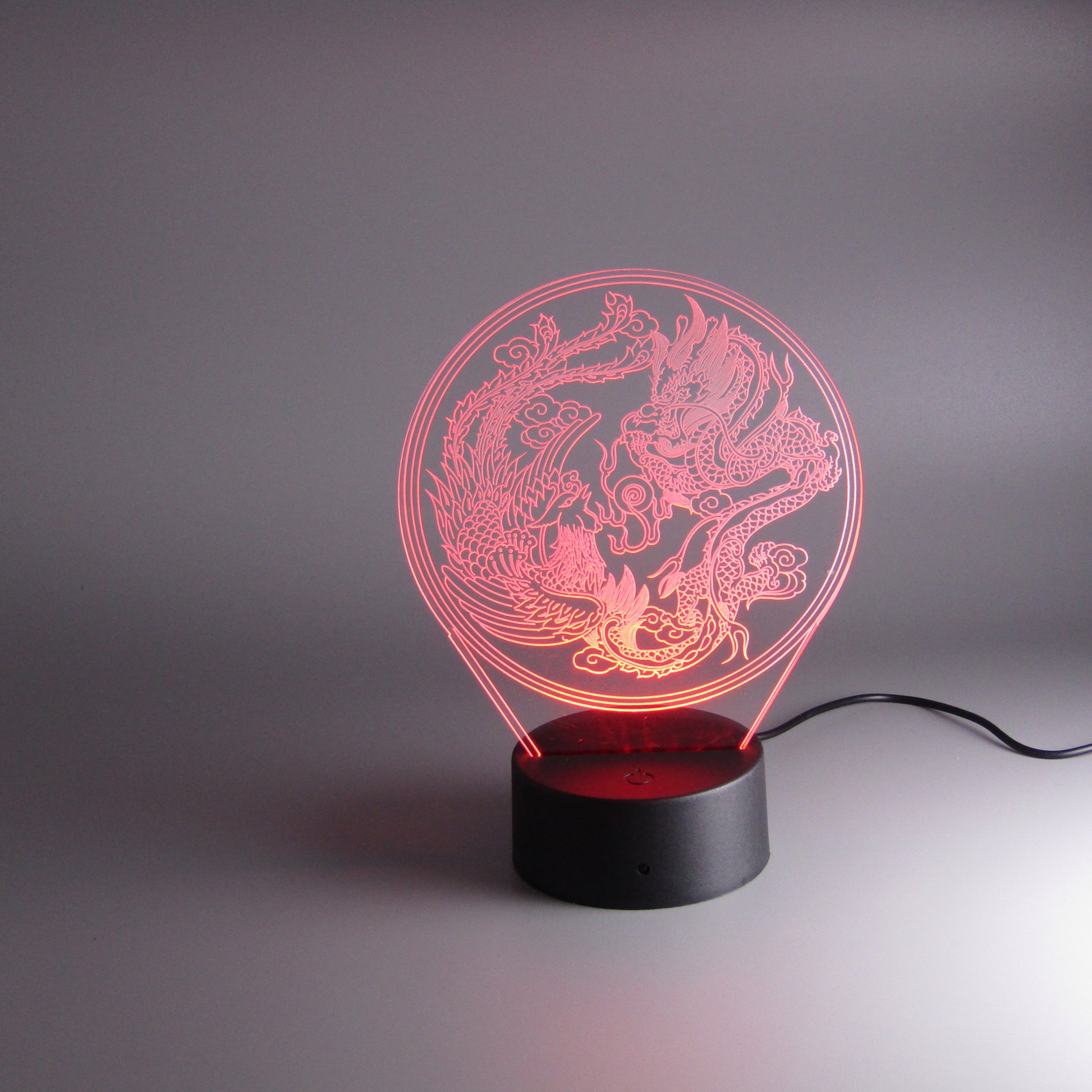 Room decor Dragon Phoenix Night Light