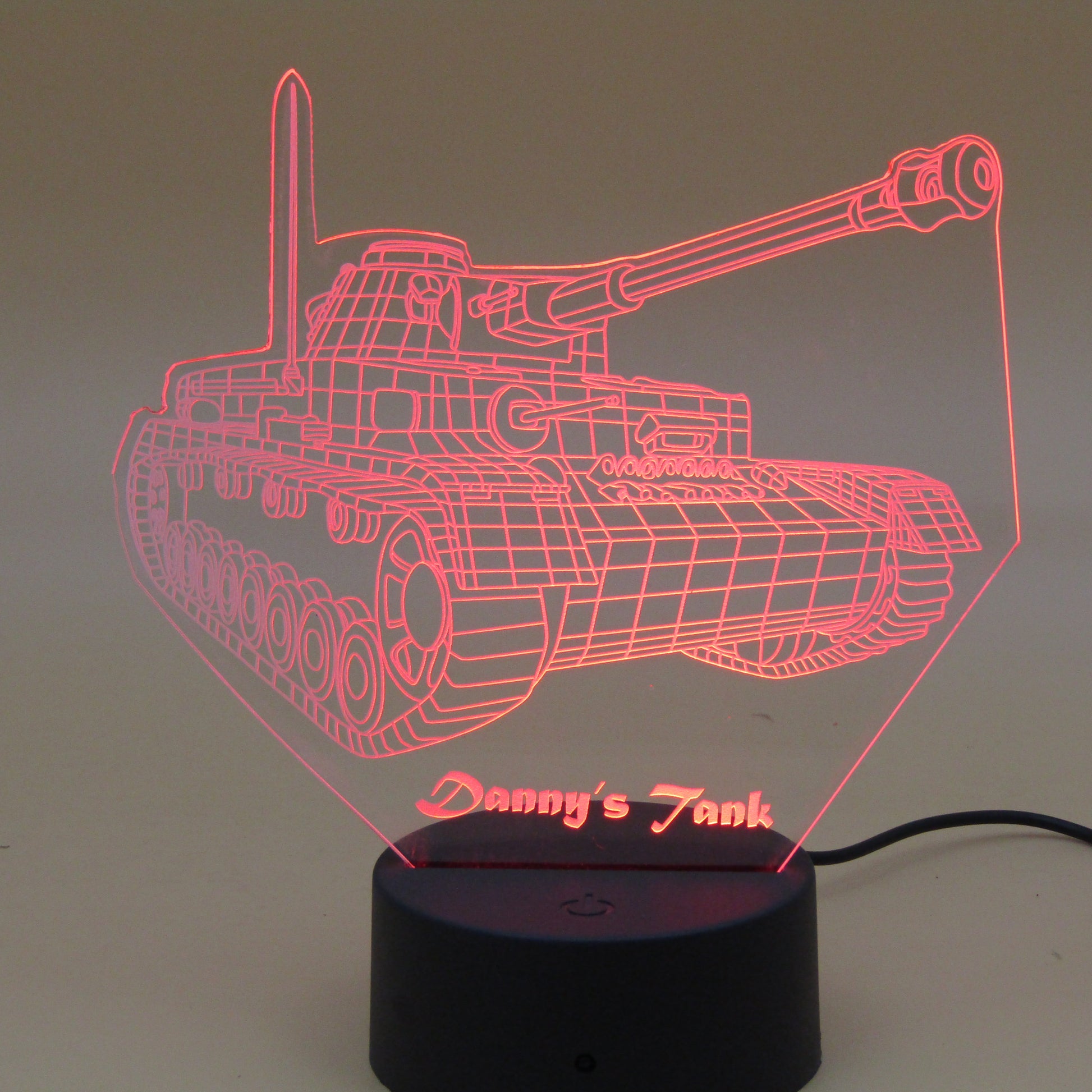 Personalized gifts Military weapon tank Night Light