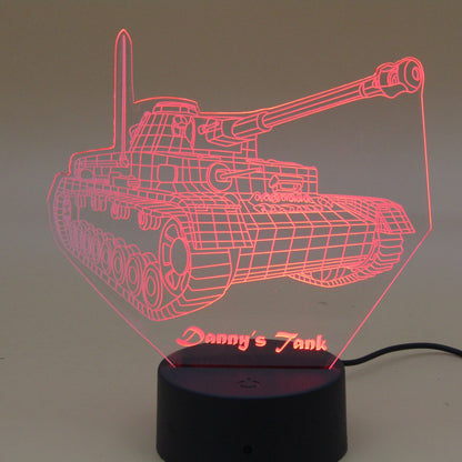 Personalized gifts Military weapon tank Night Light