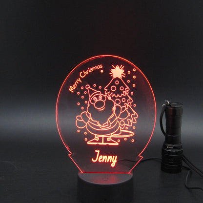 Personalized Christmas gift 3D night light