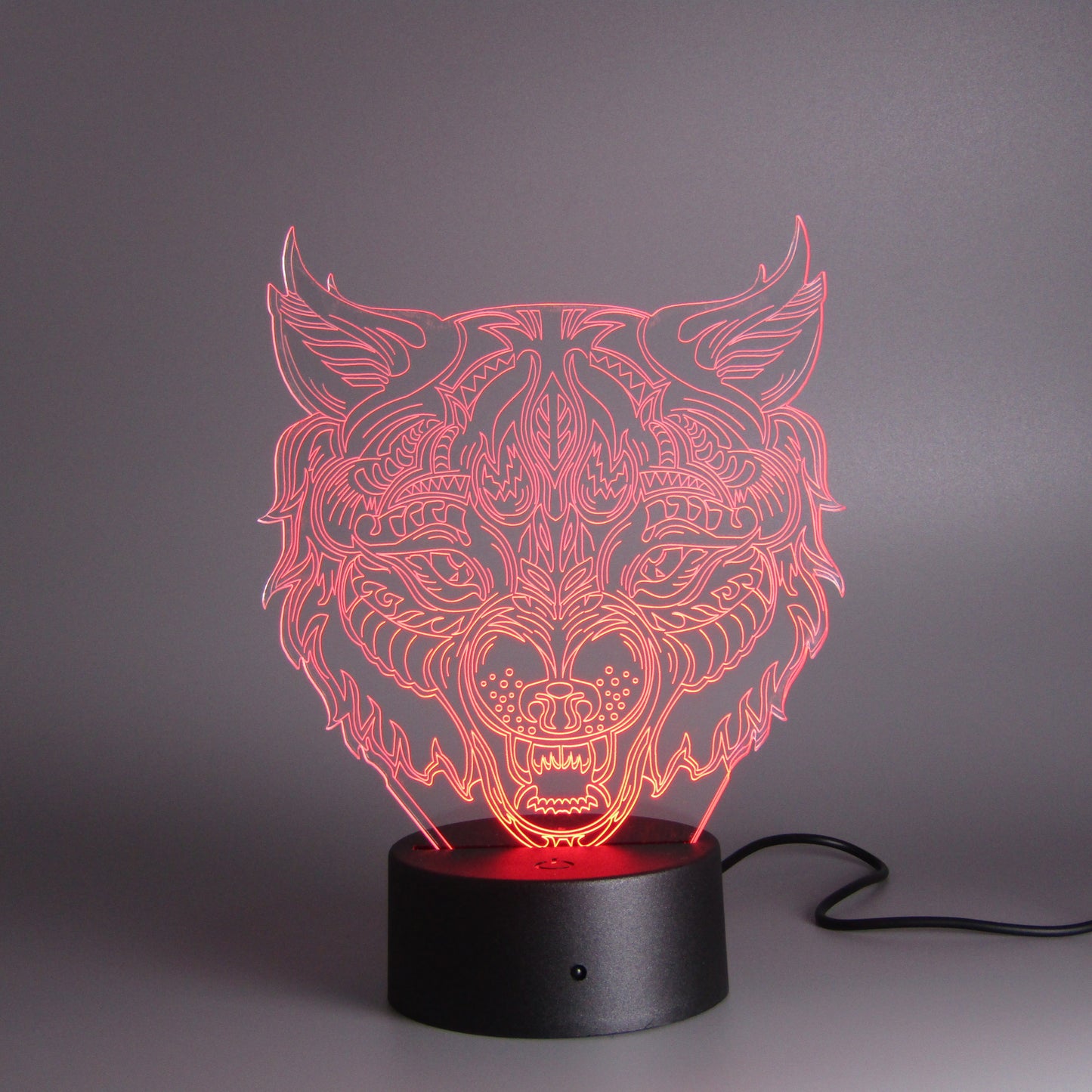 Room decor wolf head Night Light