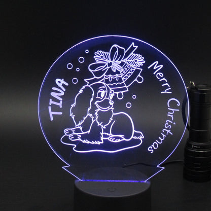 Personalized Christmas gift 3D night light