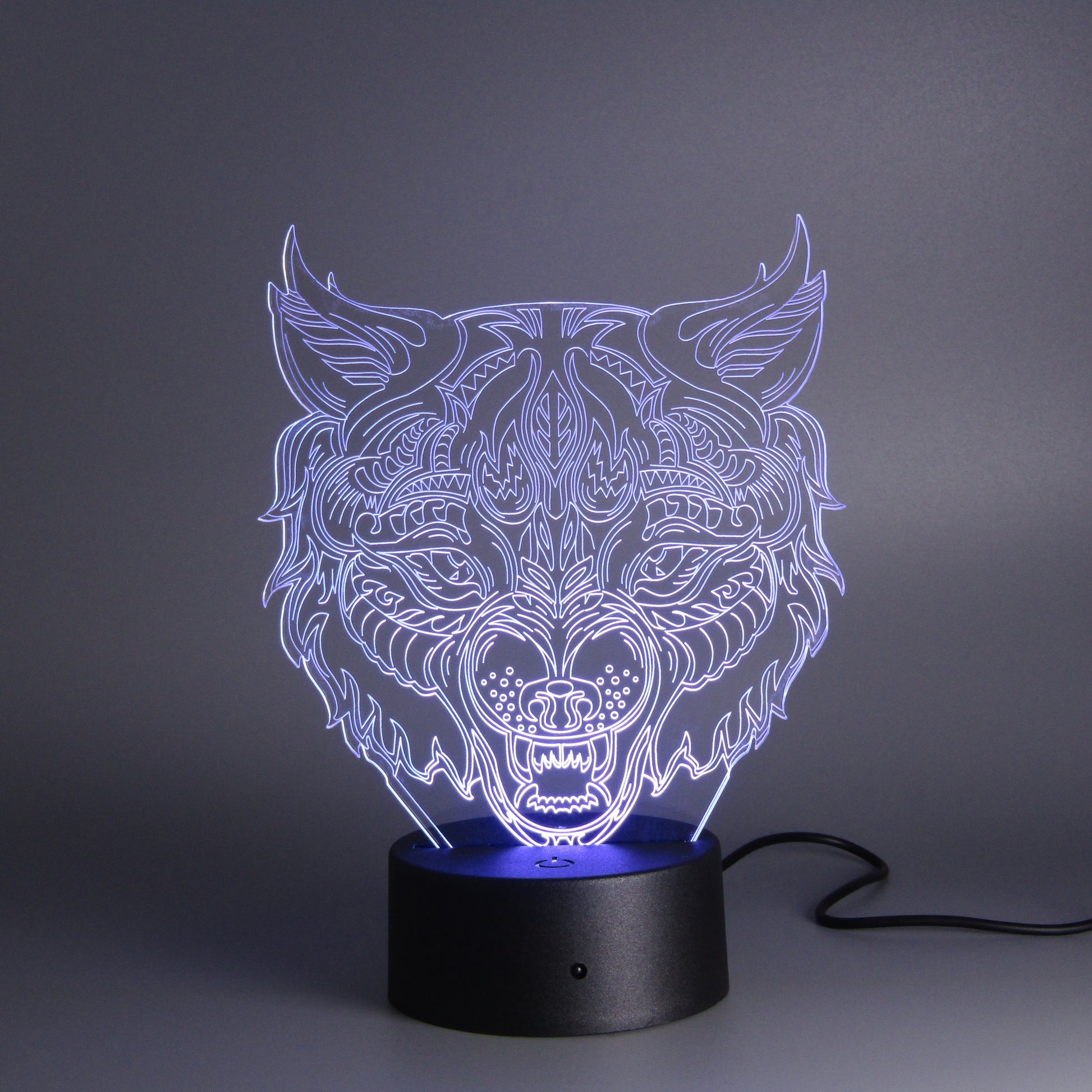 Room decor wolf head Night Light