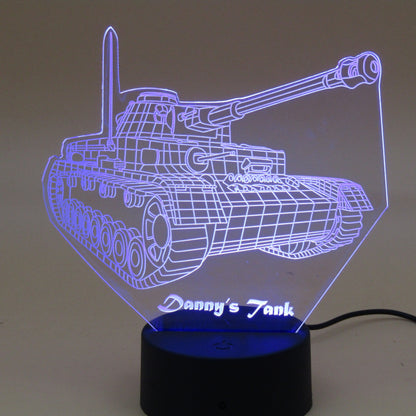 Personalized gifts Military weapon tank Night Light