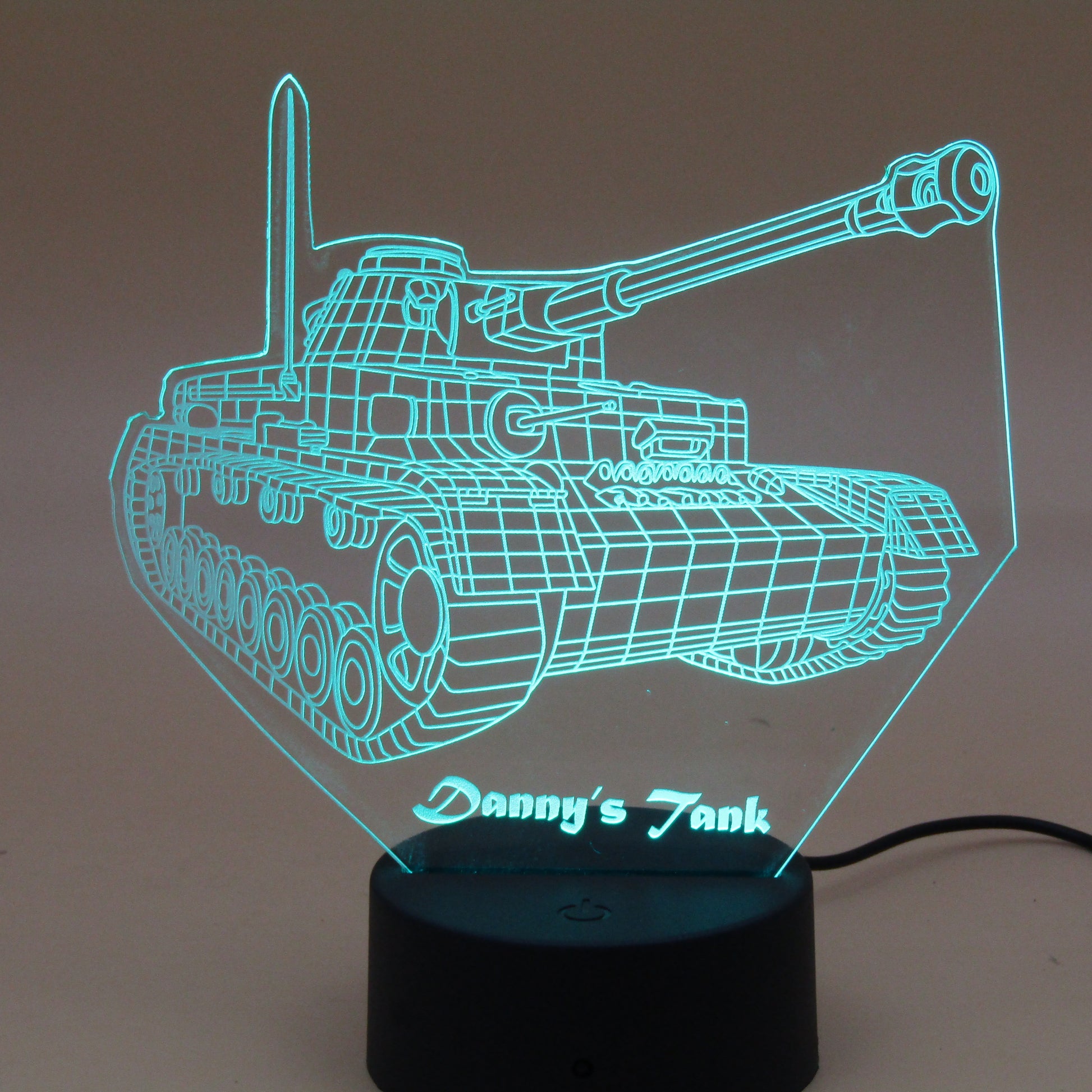 Personalized gifts Military weapon tank Night Light