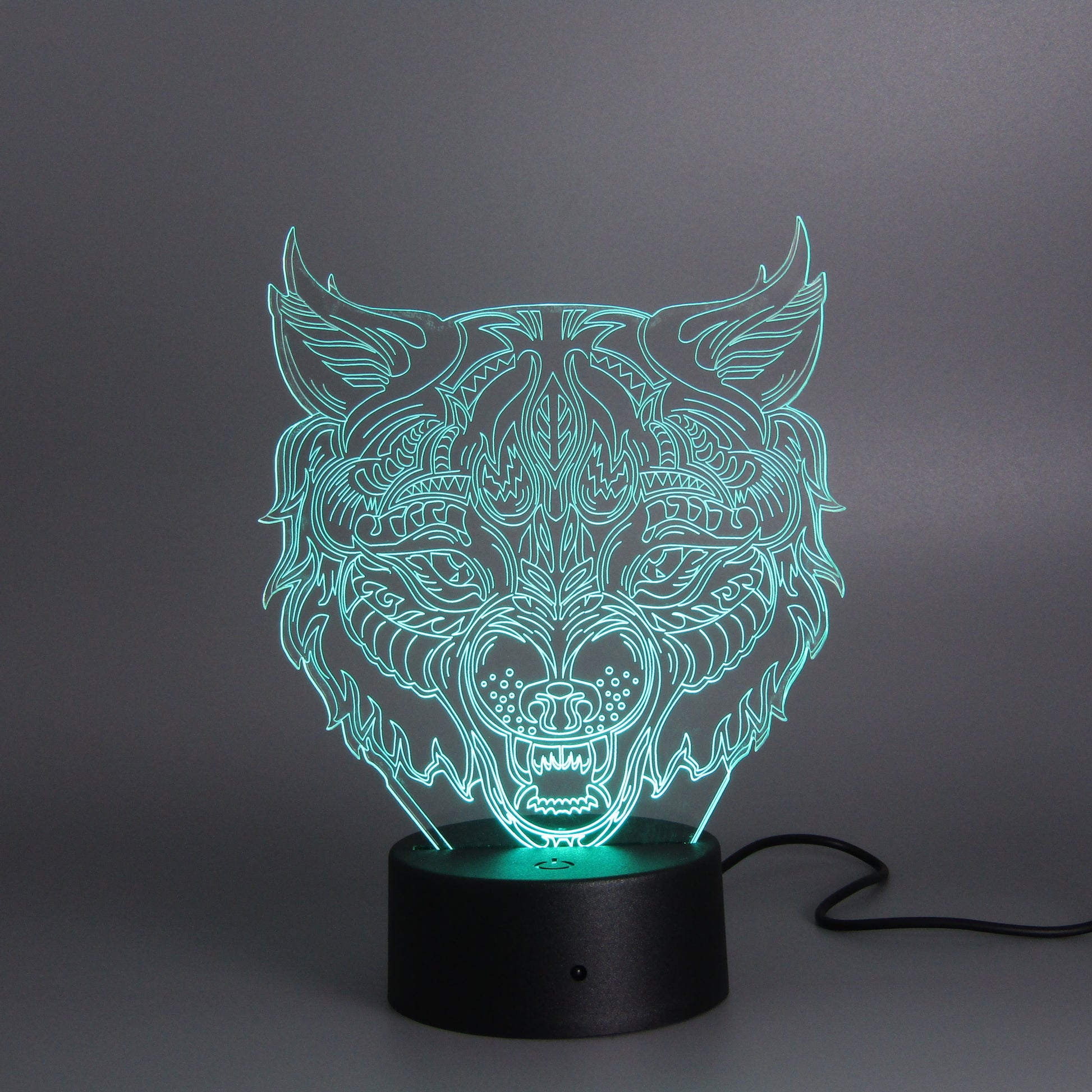 Room decor wolf head Night Light