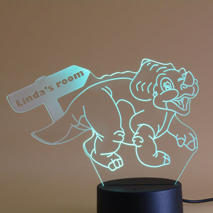 Personalized gifts Dinosaur Cartoon 3D night light