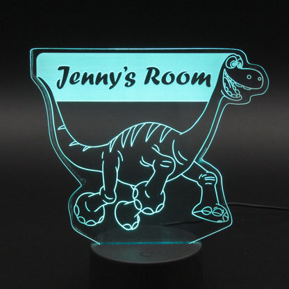 Personalized gifts Dinosaur Cartoon 3D night light