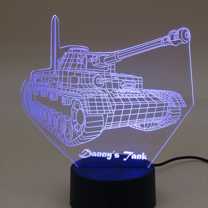 Personalized gifts Military weapon tank Night Light