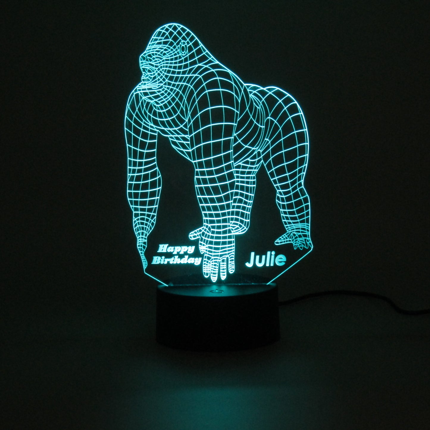 King Kong name glowed 3D Night Light