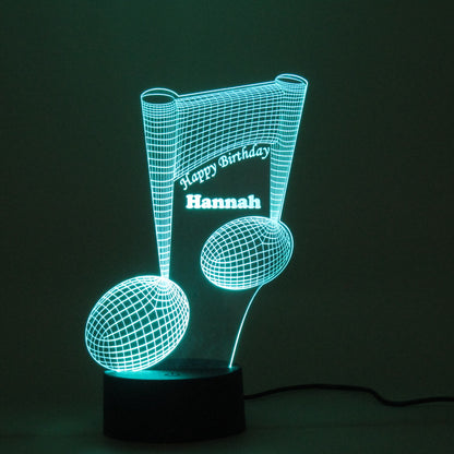 Personalized Music note 3D Night Light