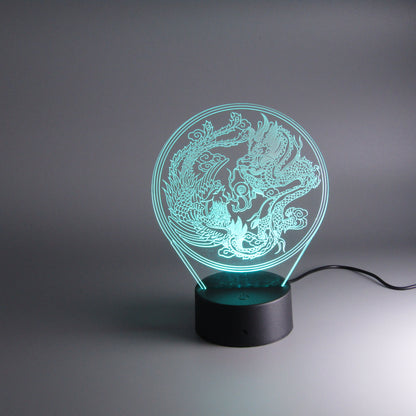 Room decor Dragon Phoenix Night Light