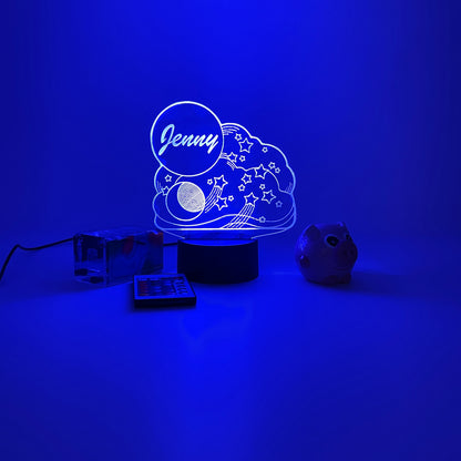 moon Star 3D night light