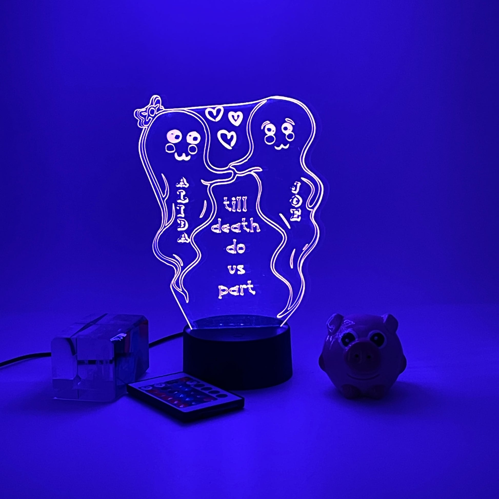 Personalized gifts couple ghost Night Light