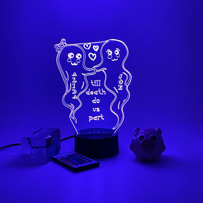 Personalized gifts couple ghost Night Light