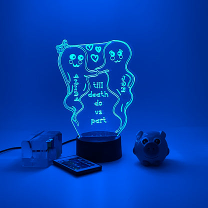 Personalized gifts couple ghost Night Light