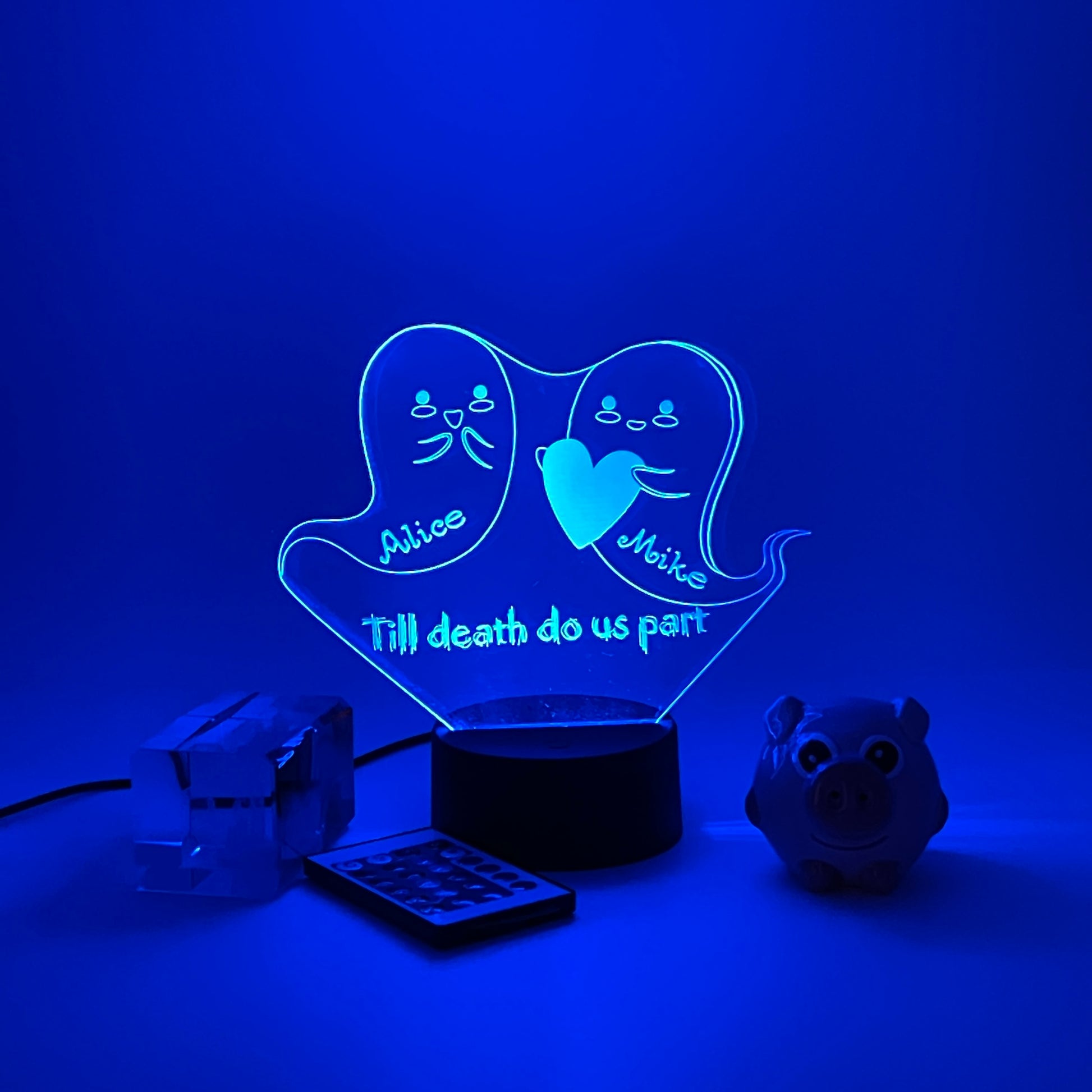 Personalized gifts couple ghost Night Light