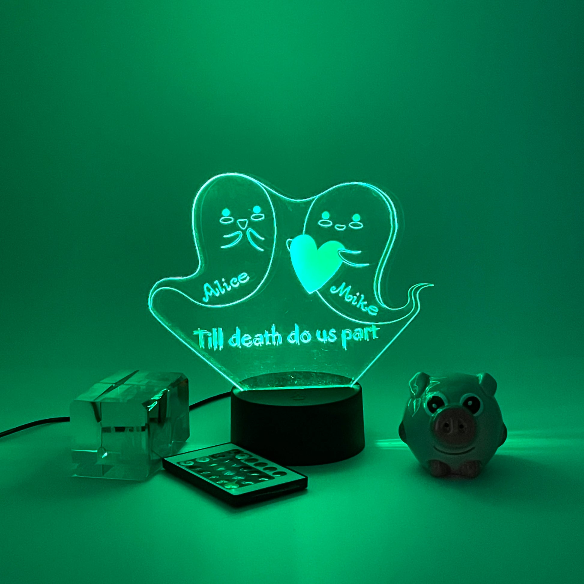 Personalized gifts couple ghost Night Light