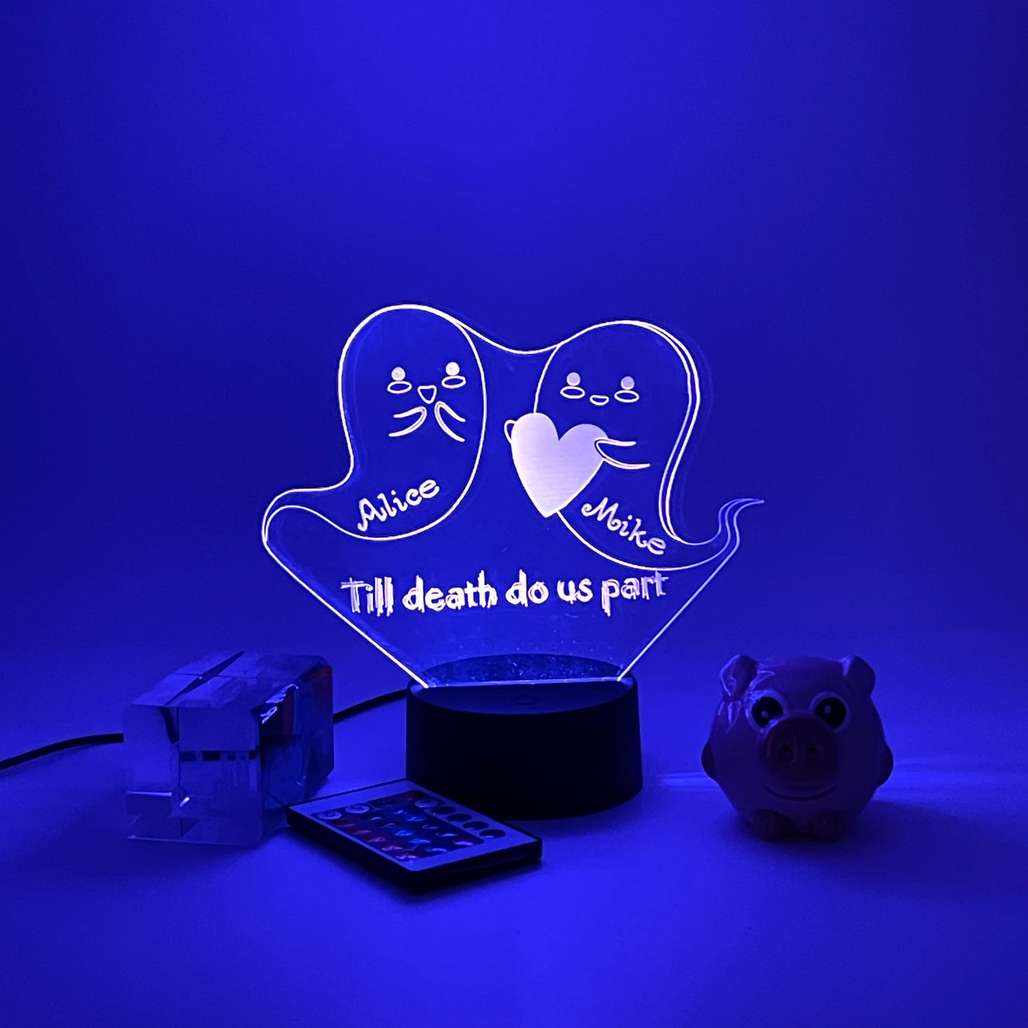 Personalized gifts couple ghost Night Light