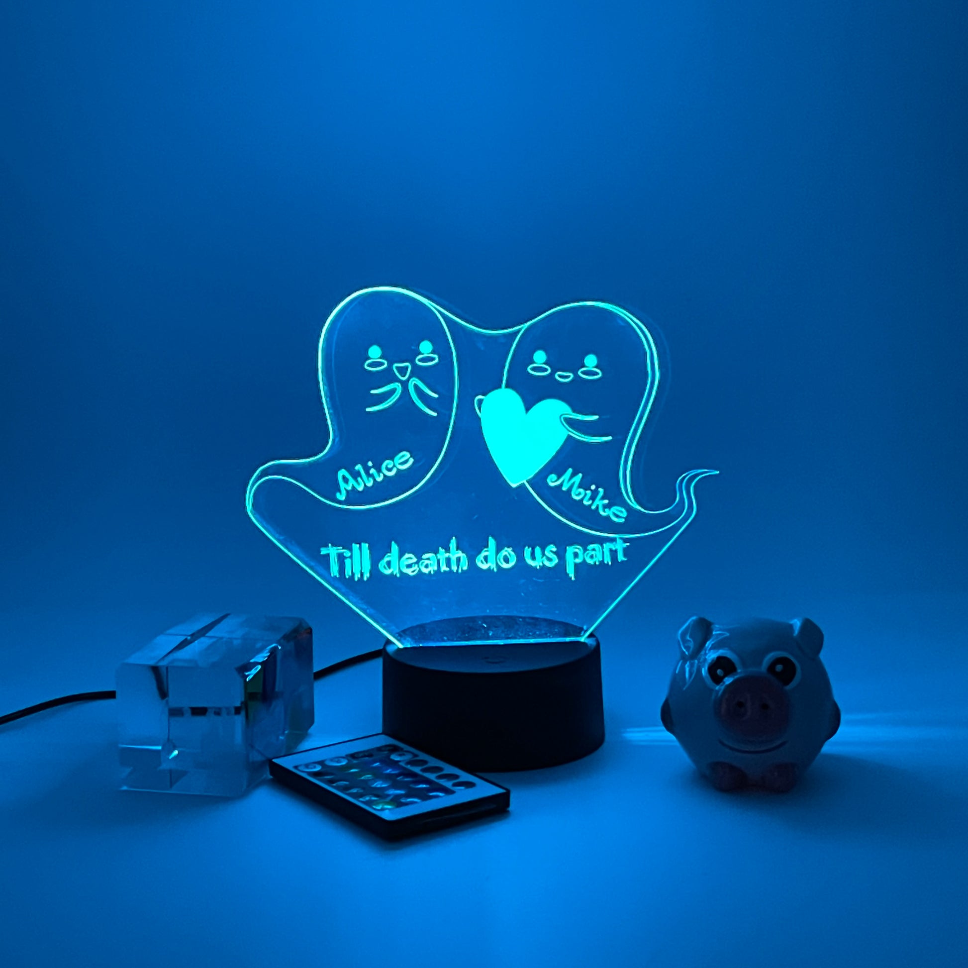 Personalized gifts couple ghost Night Light