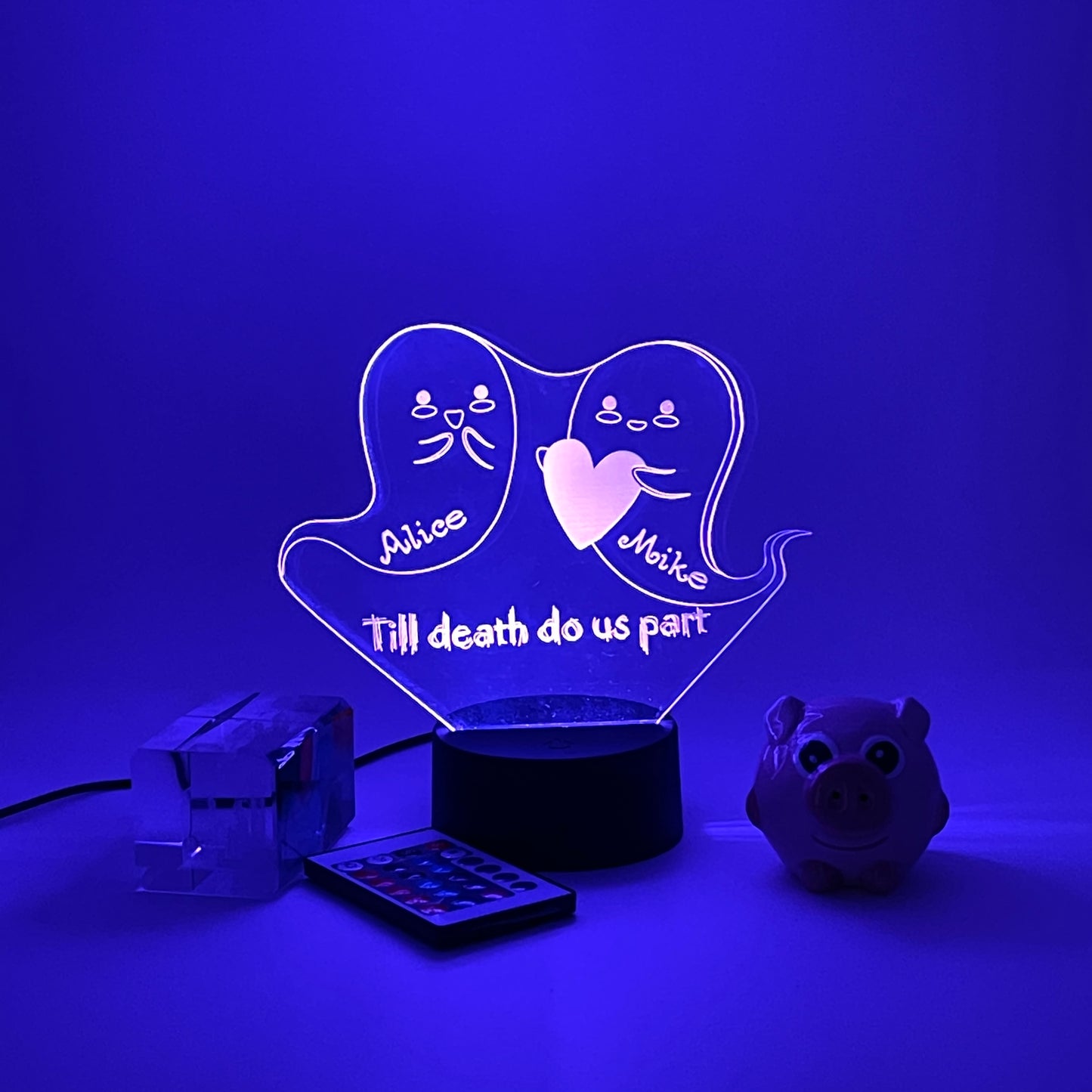 Personalized gifts couple ghost Night Light