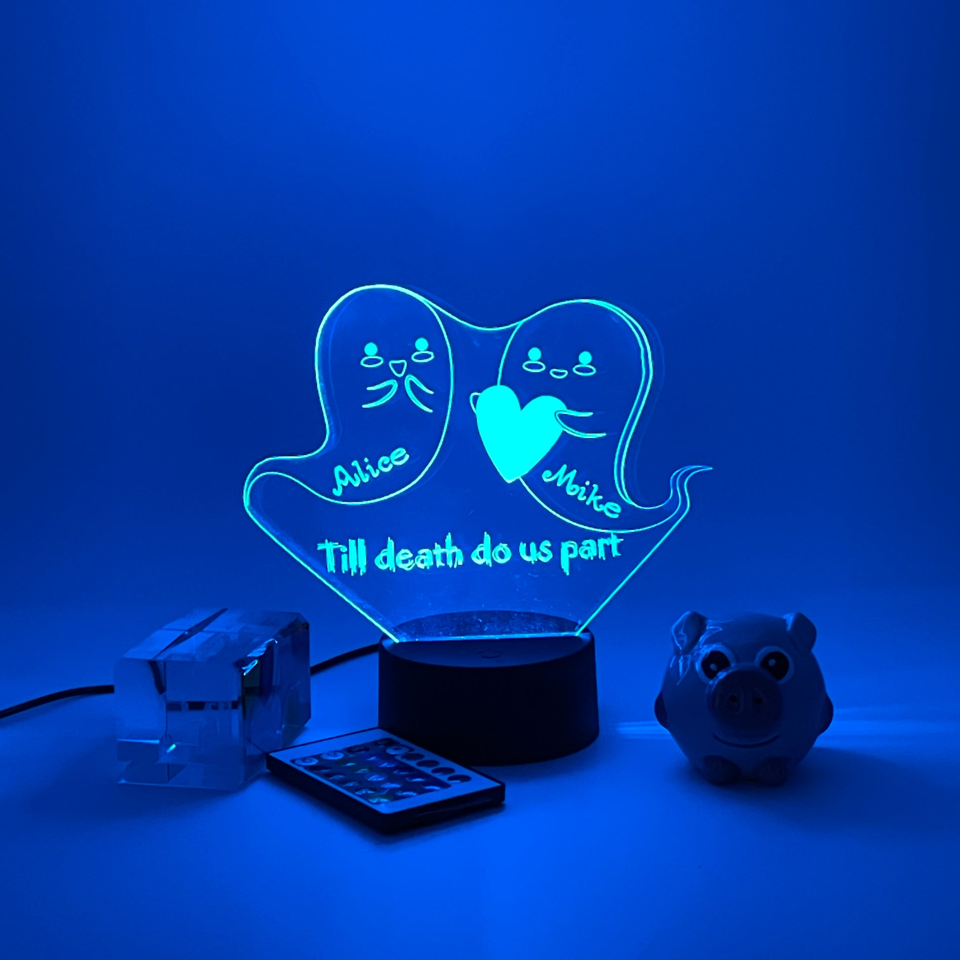 Personalized gifts couple ghost Night Light