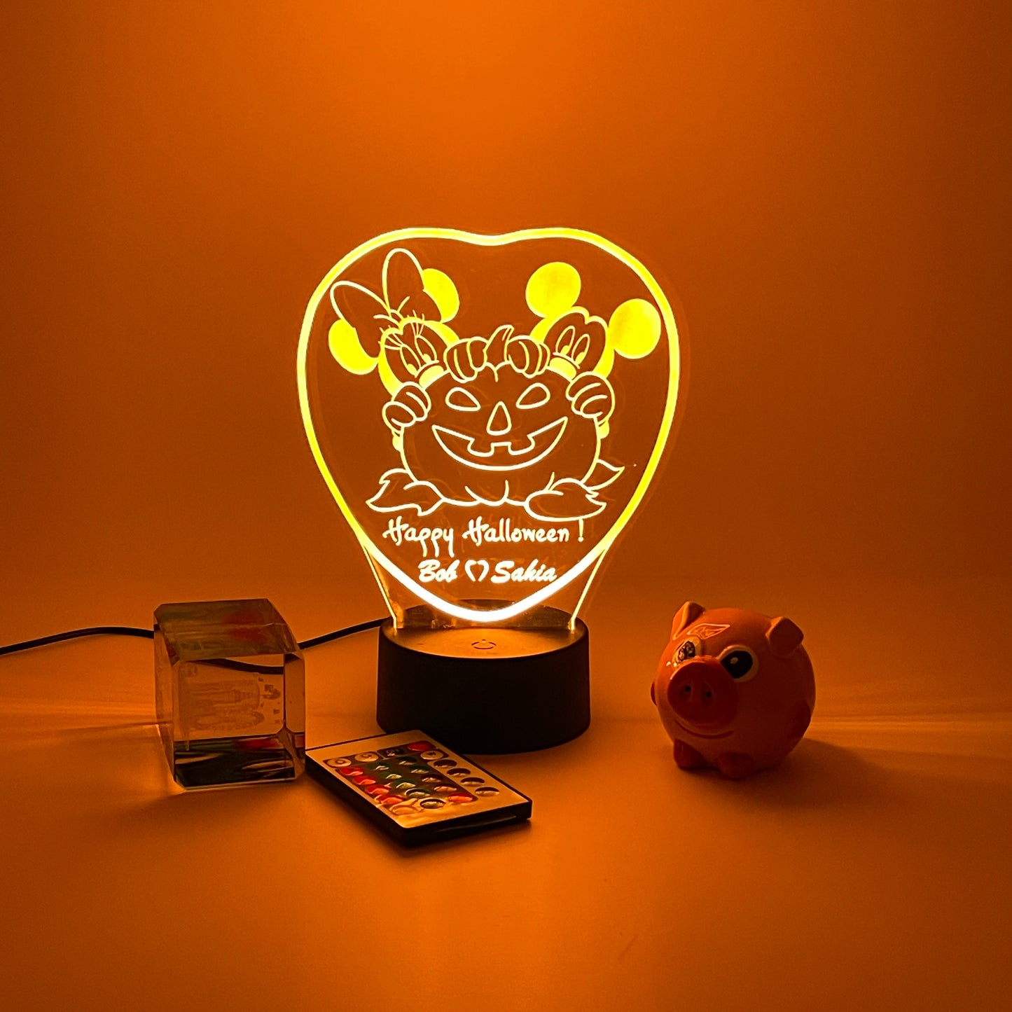Personalized Halloween gifts couple Mickey and Minnie mouse 