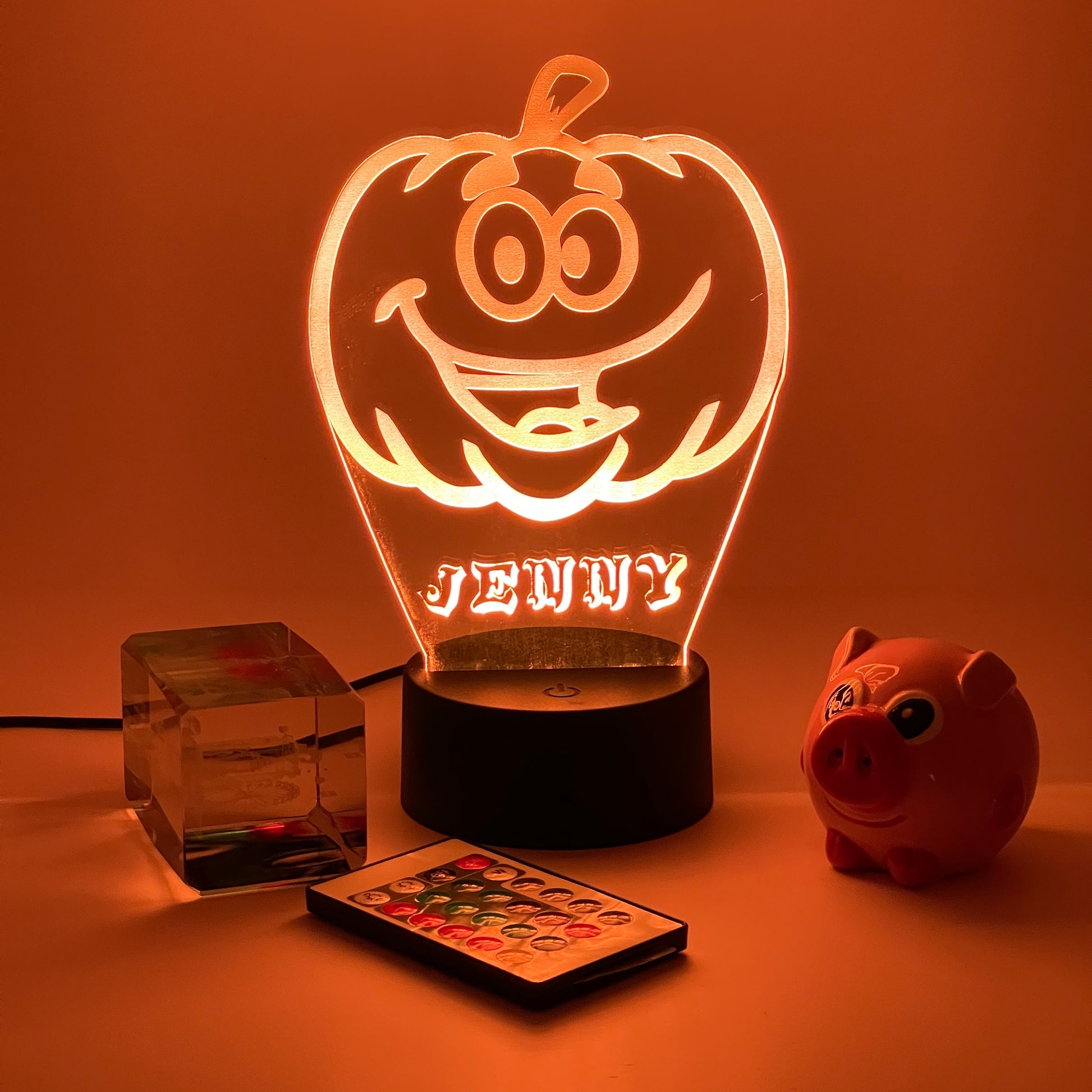 Personalized Halloween gifts pumpkin smile Night Light