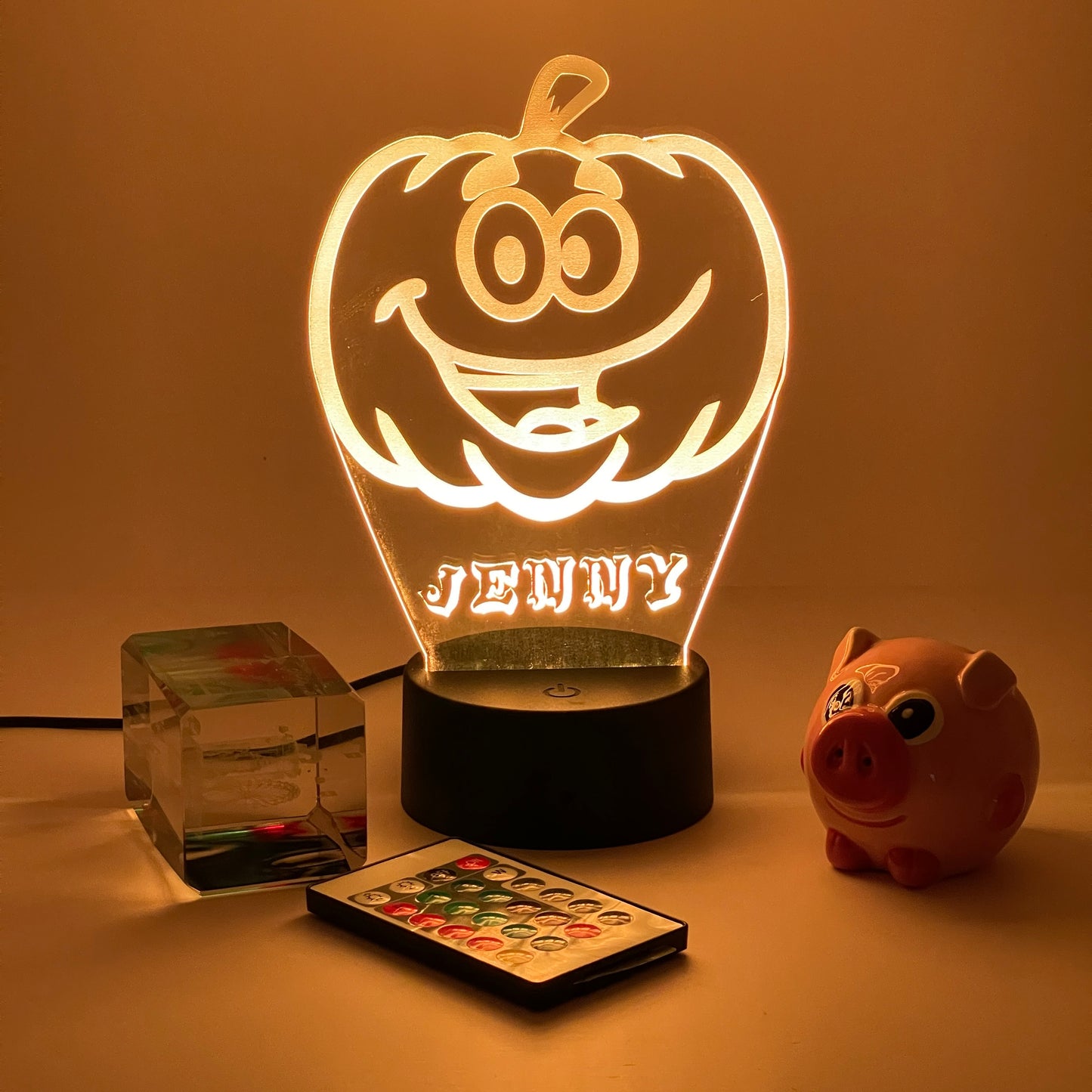 Personalized Halloween gifts pumpkin smile Night Light