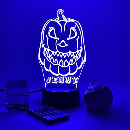 Personalized Halloween gifts pumpkin smile Night Light