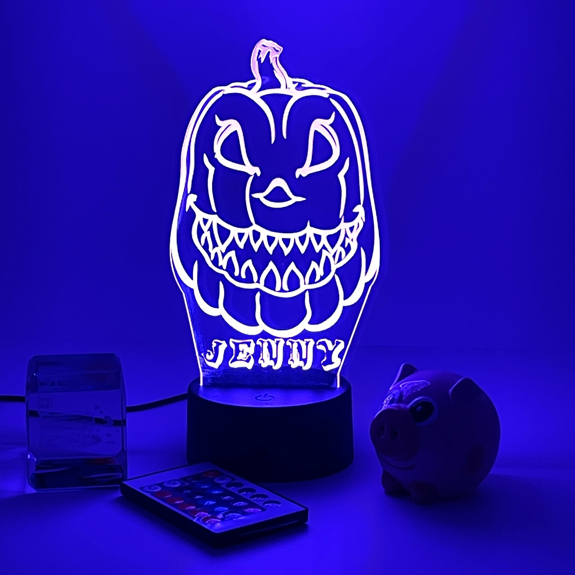 Personalized Halloween gifts pumpkin smile Night Light