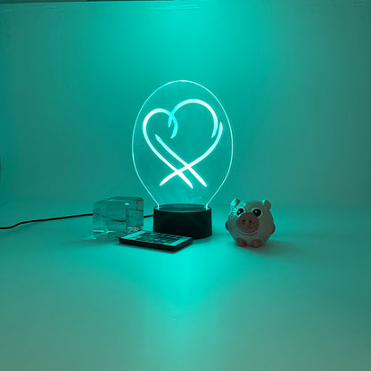 Personalized gifts heart logo BTS Night Light
