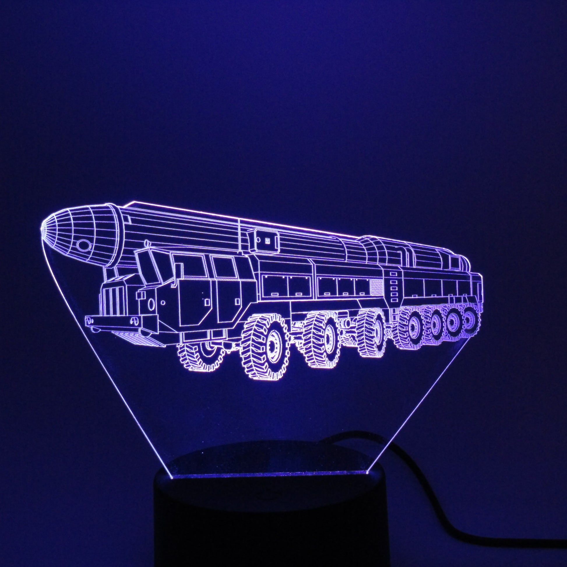 Military weapon launch nuclear truck Night Light