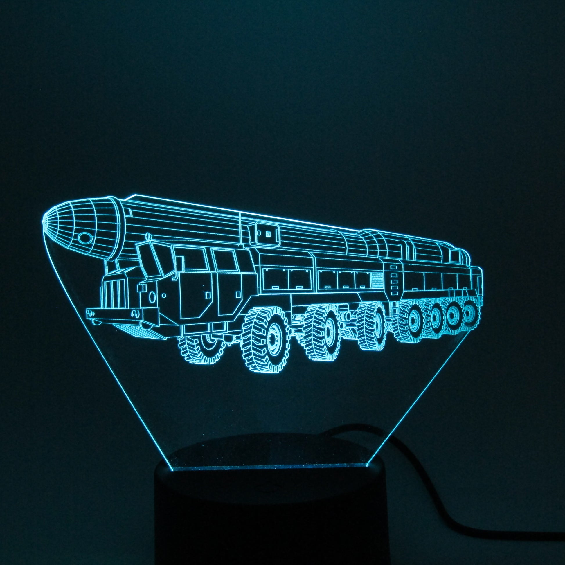 Military weapon launch nuclear truck Night Light