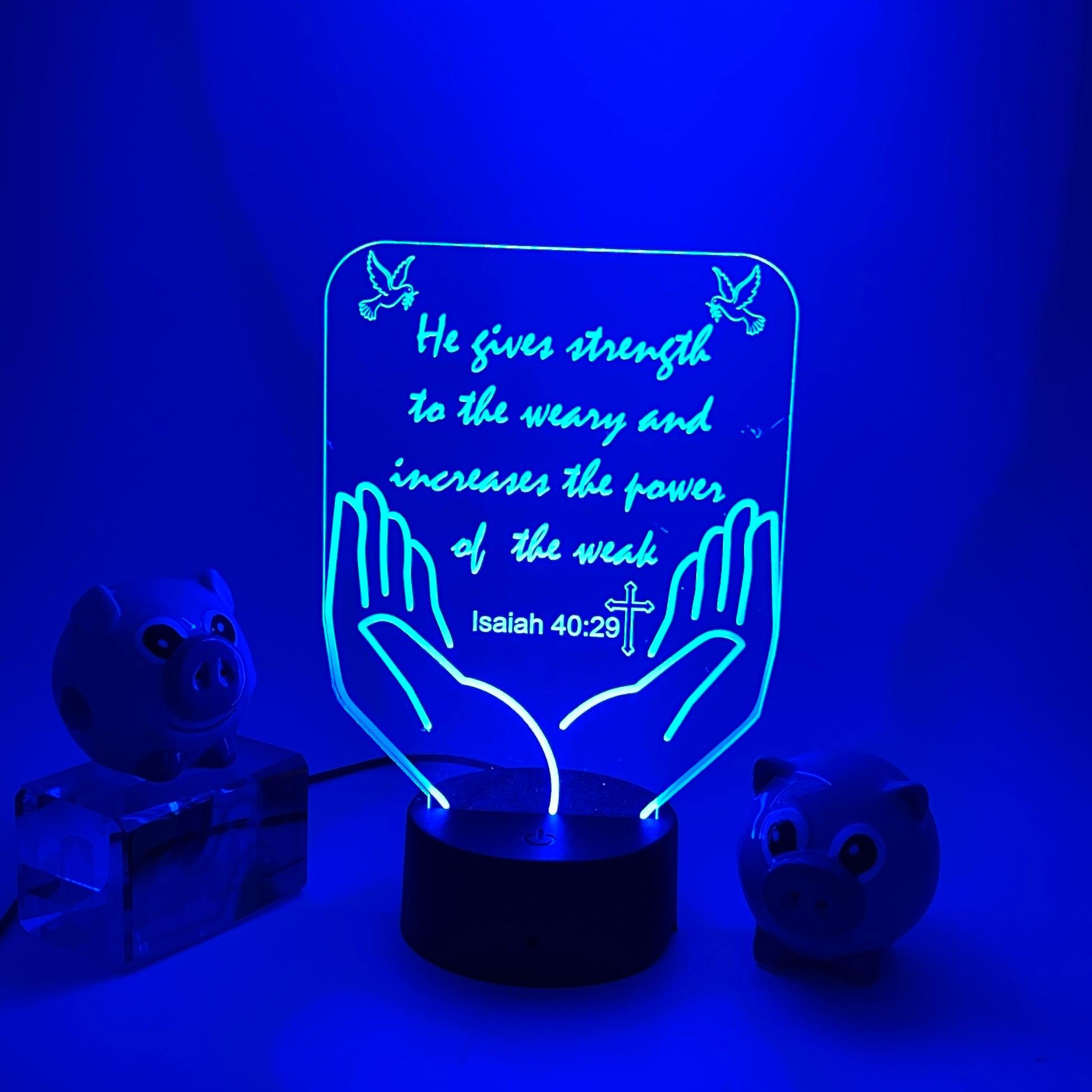 Custom Favorite Bible Verse LED Light